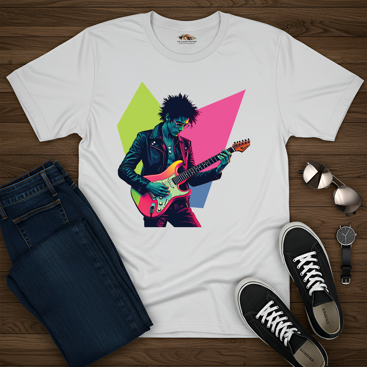 Neon Guitarist