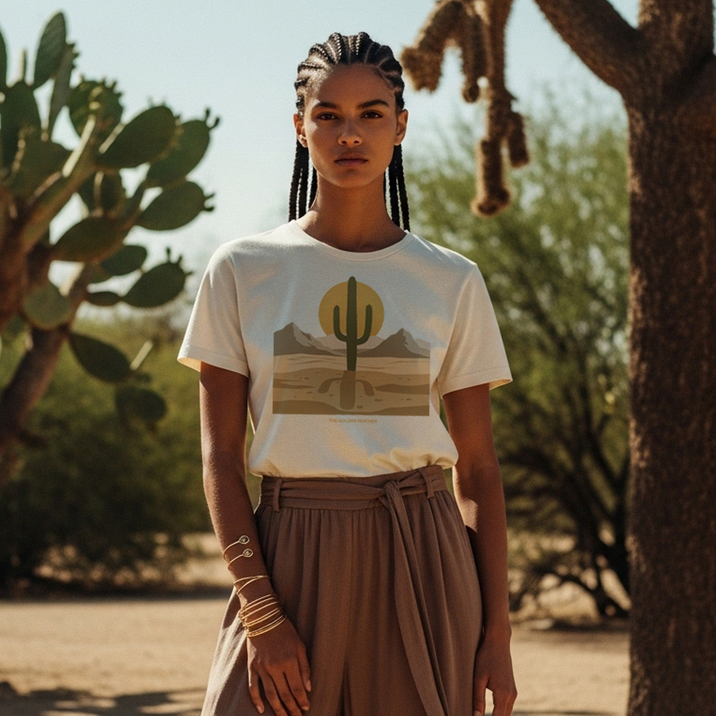 Desert Cactus Sunset Tee