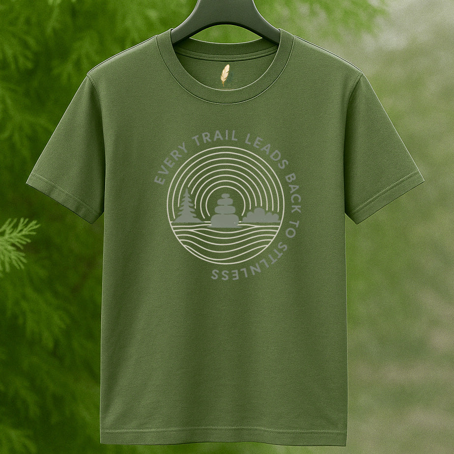Every Trail Leads Back to Stillness T-Shirt