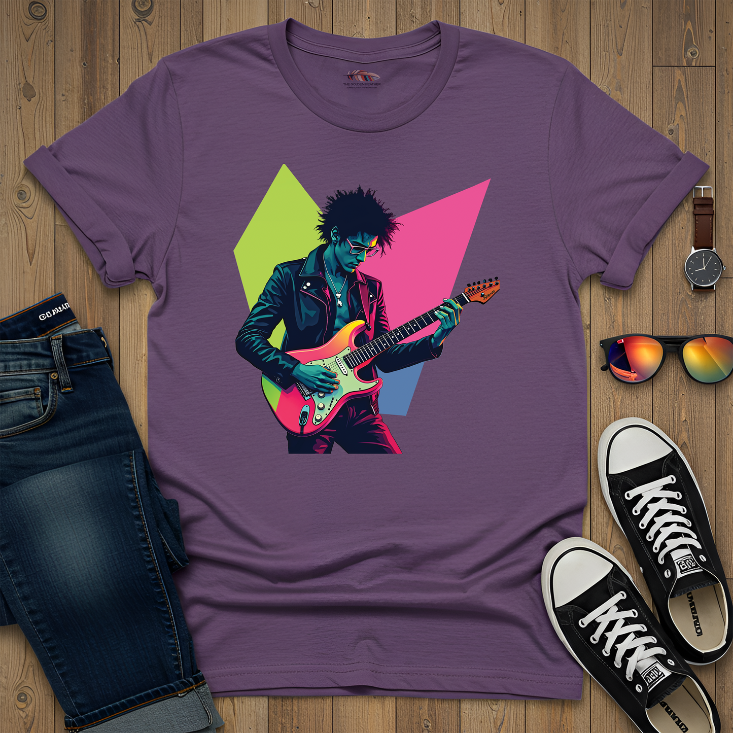 Neon Guitarist