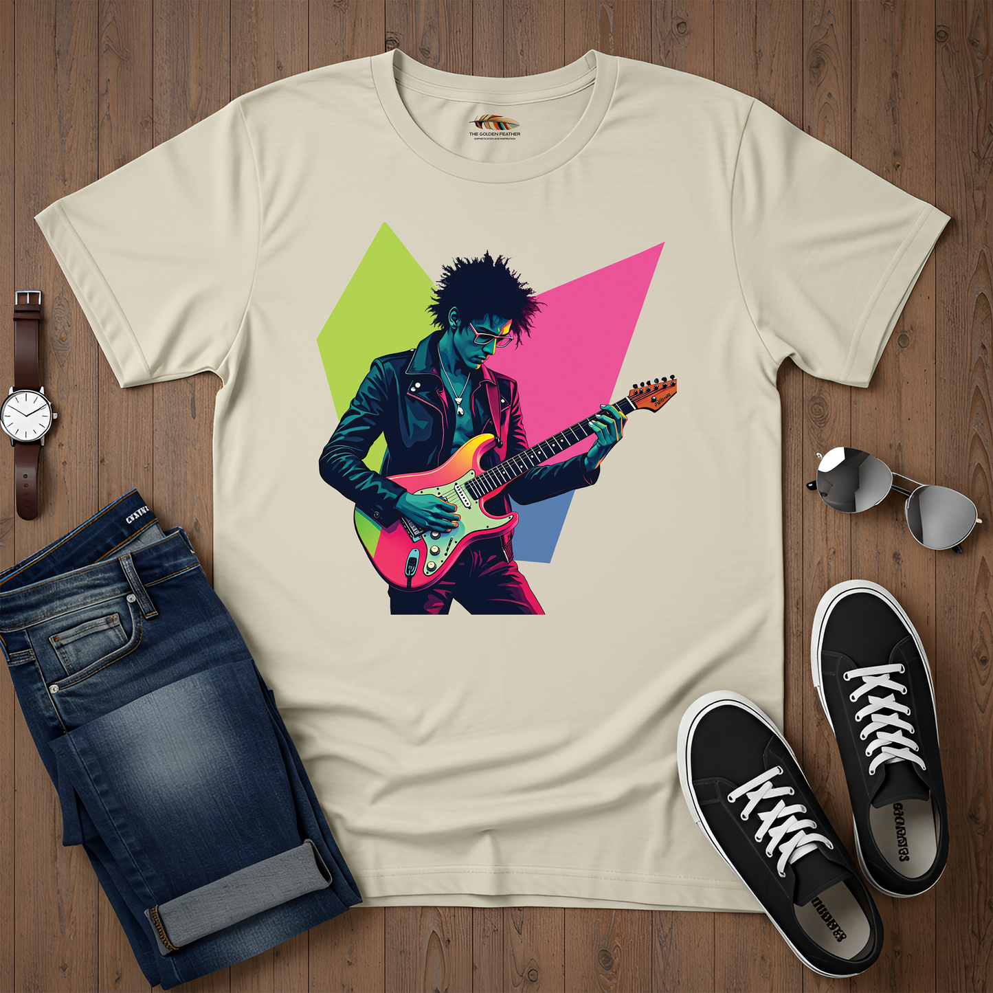 Neon Guitarist