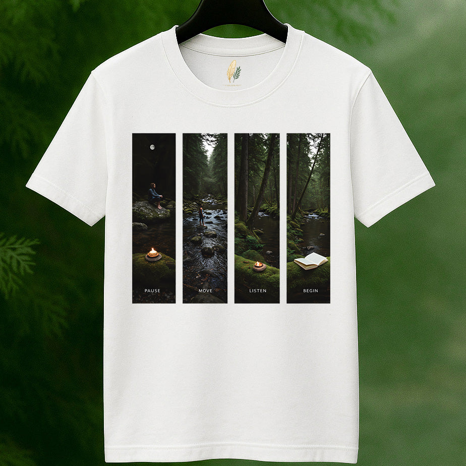 Pause Move Listen Begin Nature T-Shirt