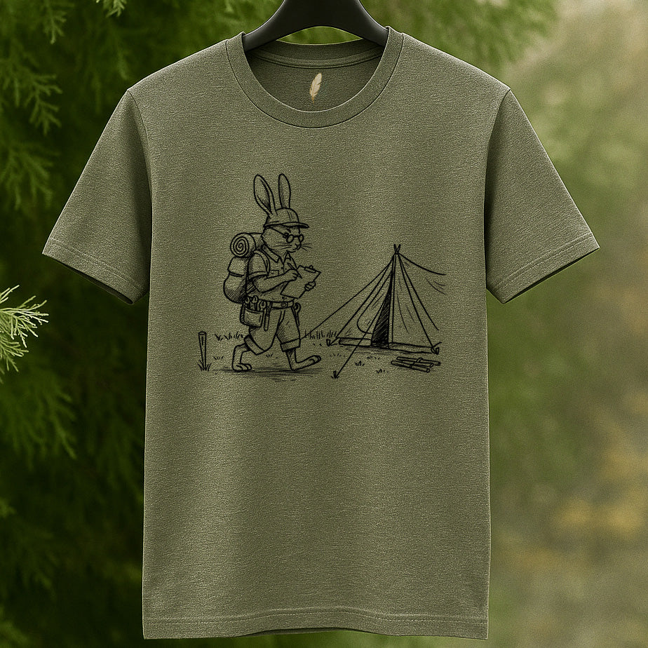Adventurous Rabbit Camper T-Shirt