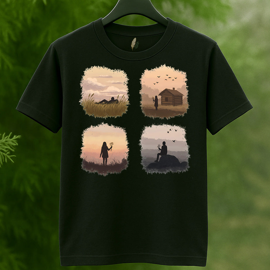 Four Connected Nature Moments T-Shirt