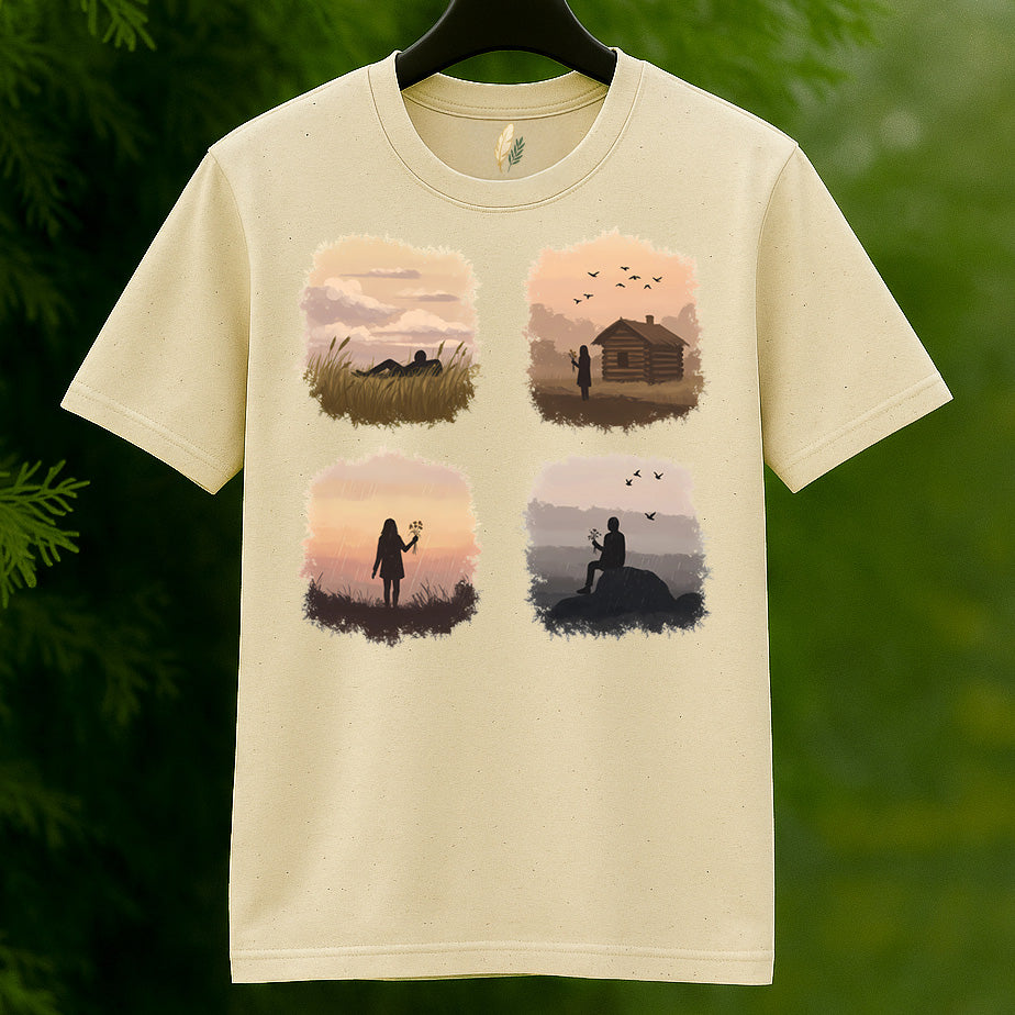 Four Connected Nature Moments T-Shirt