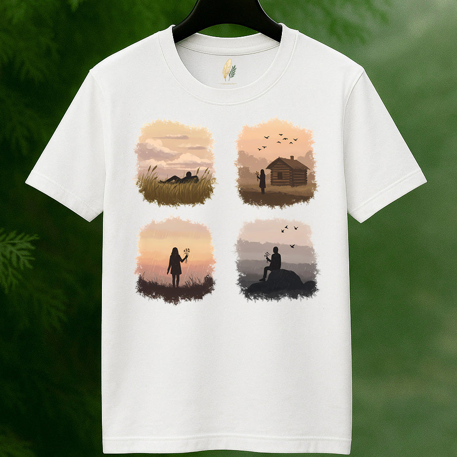 Four Connected Nature Moments T-Shirt