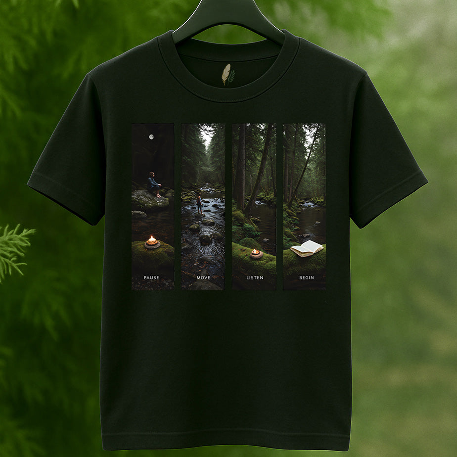 Pause Move Listen Begin Nature T-Shirt