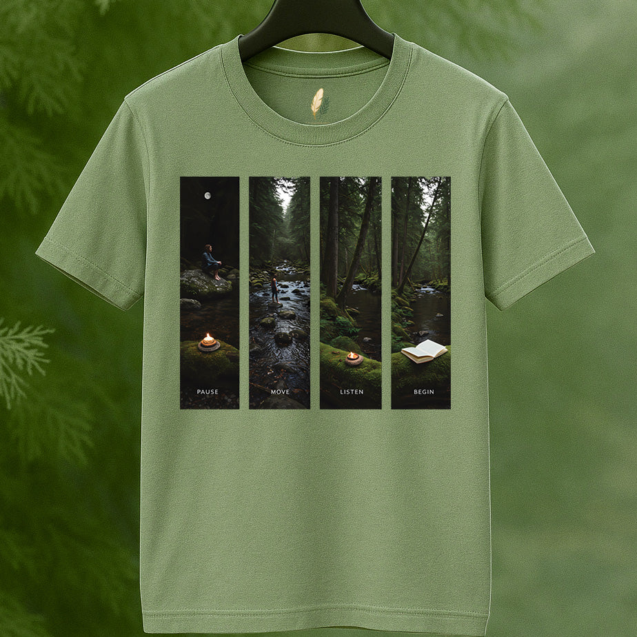 Pause Move Listen Begin Nature T-Shirt