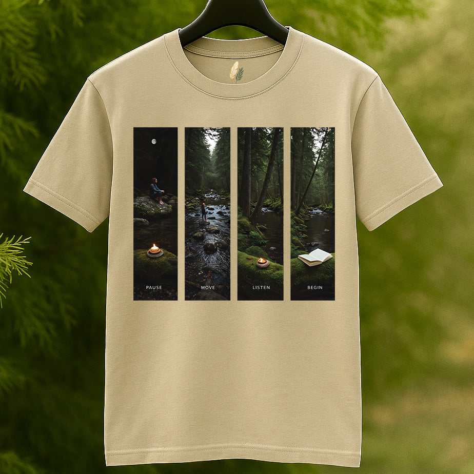 Pause Move Listen Begin Nature T-Shirt