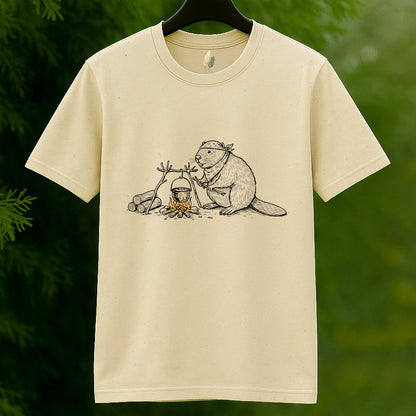 Camping Beaver Outdoor Adventure T-Shirt