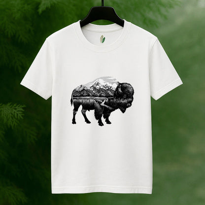 Majestic Buffalo Landscape T-Shirt