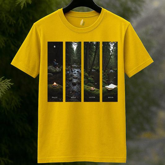 Pause Move Listen Begin Nature T-Shirt