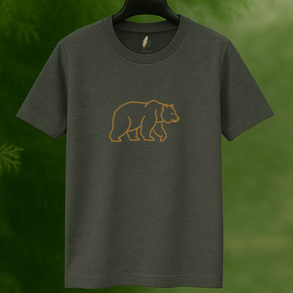 Golden Outline Bear Tee