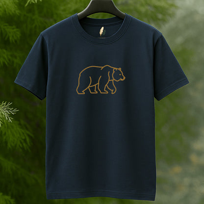 Golden Outline Bear Tee