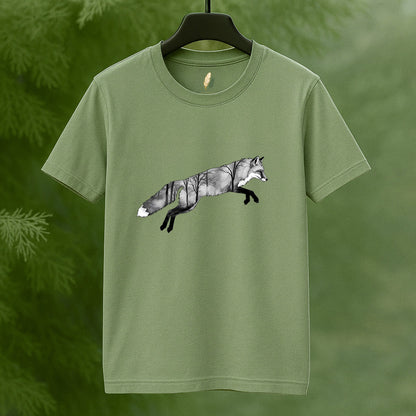 Leaping Fox Forest Spirit T-Shirt