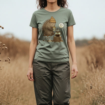 Hedgehog Coffee Lover T-Shirt