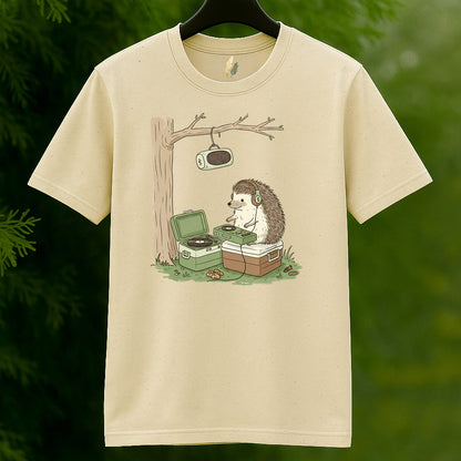 Hedgehog DJ Nature Vibes T-Shirt