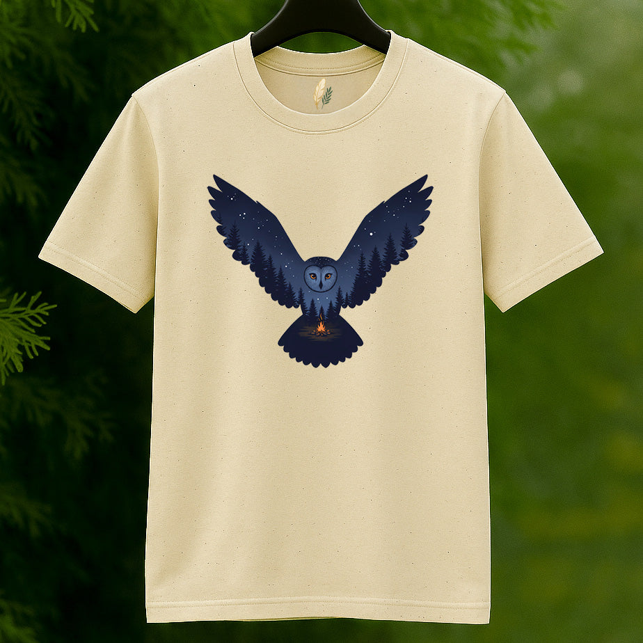Night Watch Owl Campfire T-Shirt