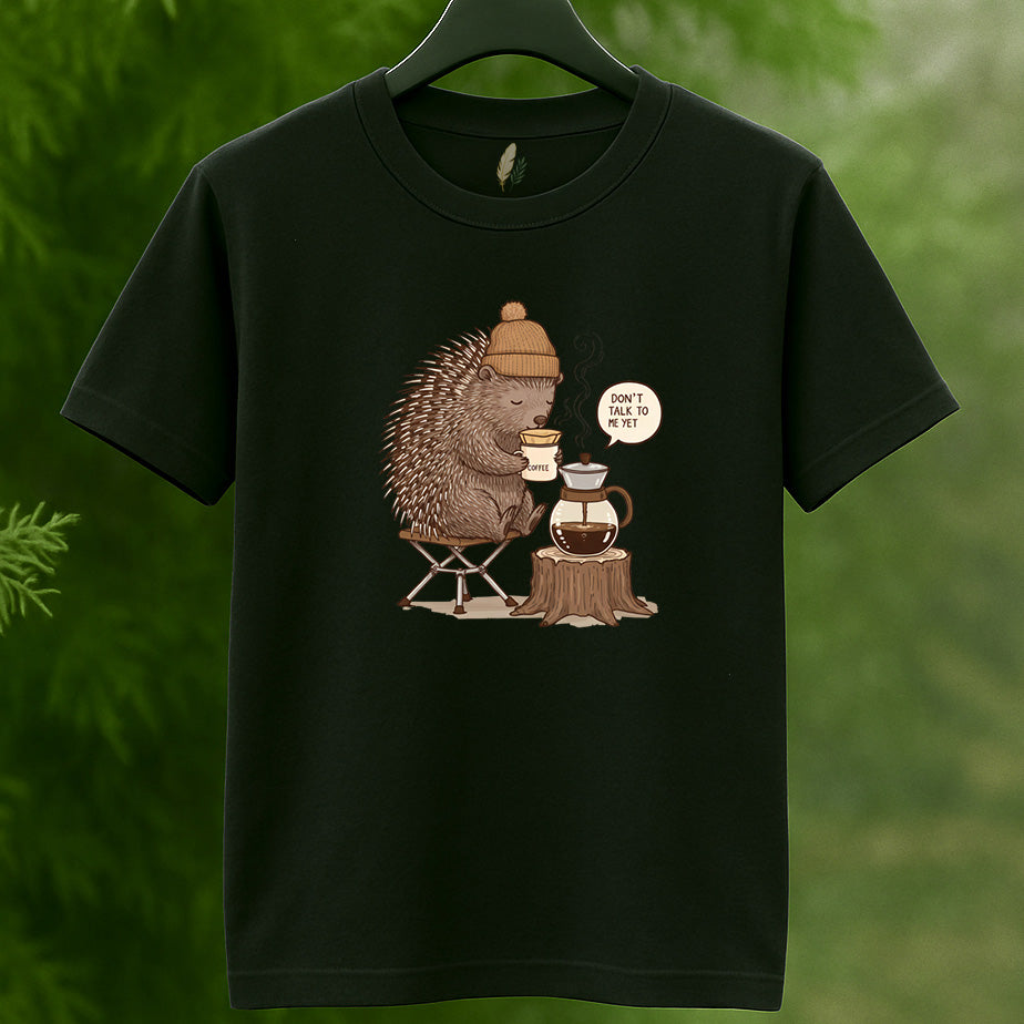 Hedgehog Coffee Lover T-Shirt