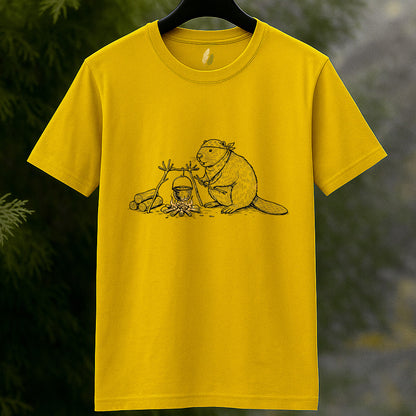 Camping Beaver Outdoor Adventure T-Shirt