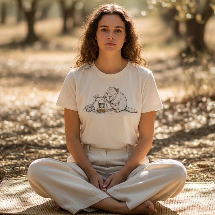 Camping Beaver Outdoor Adventure T-Shirt