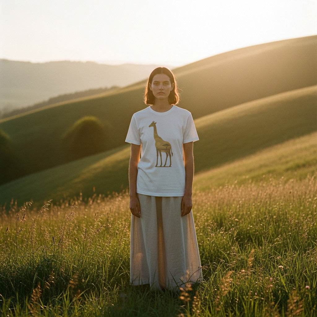 Savanna Giraffe Silhouette Tee